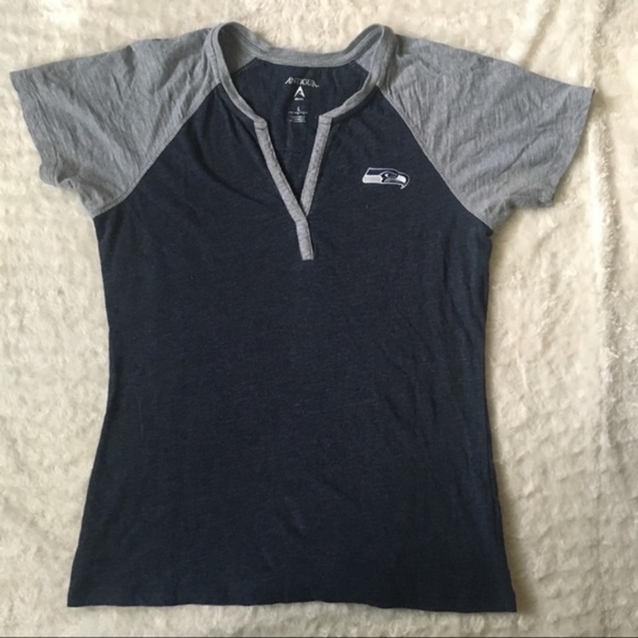 Gray Seattle Seahawks Tee T-shirt size large - Picture 4 of 6